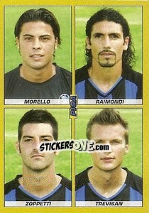 Cromo Morello / Raimondi / Zoppetti / Trevisan - Calciatori 2007-2008 n. 579 - Panini
