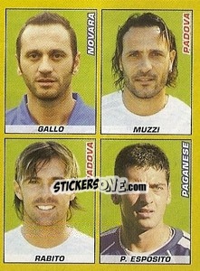 Cromo GALLO / MUZZI / RABITO / P. ESPOSITO - Calciatori 2007-2008 n. 645 - Panini