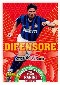 Figurina Javier Zanetti (Inter) - Calciatori 2007-2008 n. T4 - Panini