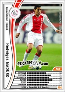 Cromo Hedwiges Maduro - Sega WCCF European Clubs 2005-2006 n. 152 - Panini