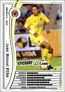 Cromo Juan Manuel Pena - Sega WCCF European Clubs 2005-2006 n. 324 - Panini