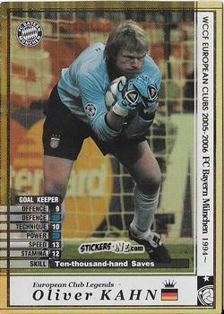 Sticker Oliver Kahn - Sega WCCF European Clubs 2005-2006 n. ECL1 - Panini