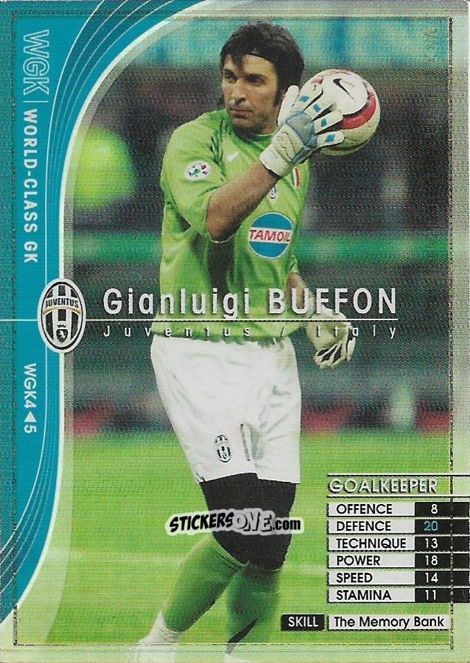 Figurina Gianluigi Buffon - Sega WCCF European Clubs 2005-2006 n. WGK4 - Panini