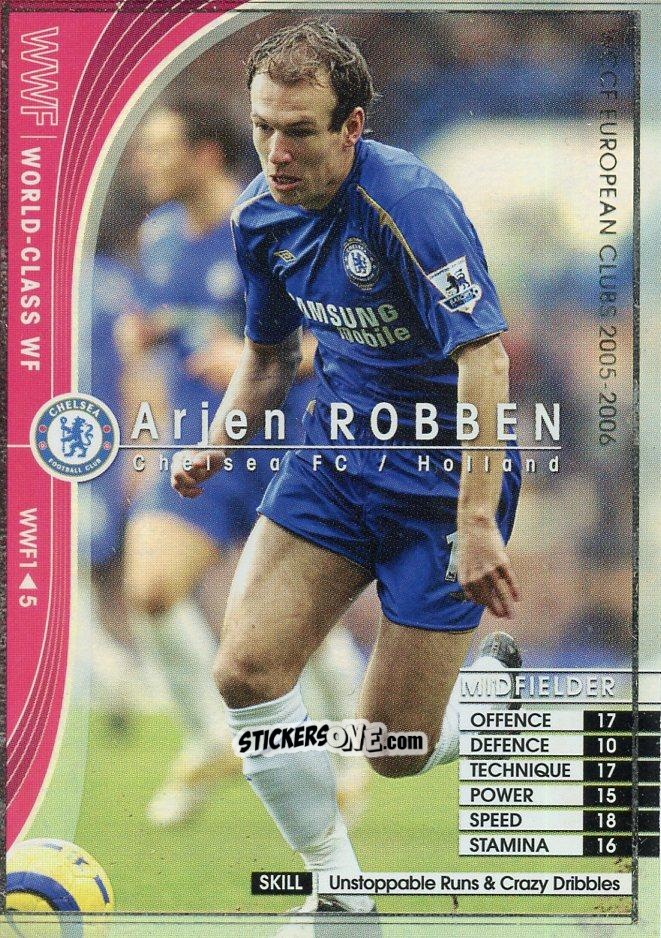 Figurina Arjen Robben - Sega WCCF European Clubs 2005-2006 n. WWF1 - Panini