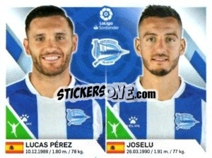 Cromo Lucas Perez / Joselu - Liga 2019-2020. South America
 n. 158 - Panini