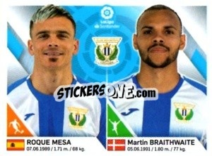Cromo Mesa / Braithwaite - Liga 2019-2020. South America
 n. 205 - Panini