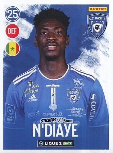 Figurina Abdoulaye Ndiaye - FOOT 2022-2023 Ligue 2
 n. 33 - Panini