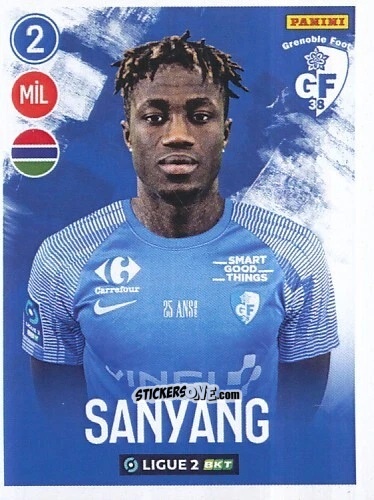 Sticker Abdoulie Sanyang - FOOT 2022-2023 Ligue 2
 n. 100 - Panini