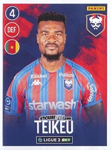 Sticker Adolphe Teikeu - FOOT 2022-2023 Ligue 2
 n. 64 - Panini