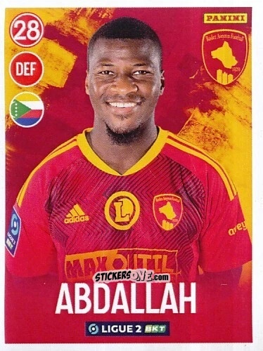 Cromo Akim Abdallah - FOOT 2022-2023 Ligue 2
 n. 242 - Panini
