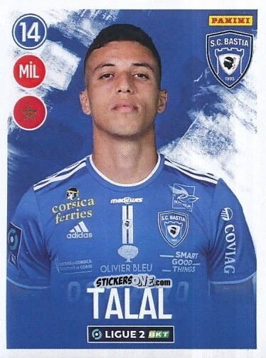 Figurina Amine Talal - FOOT 2022-2023 Ligue 2
 n. 40 - Panini