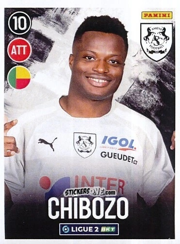 Figurina Ange Chibozo - FOOT 2022-2023 Ligue 2
 n. 13 - Panini