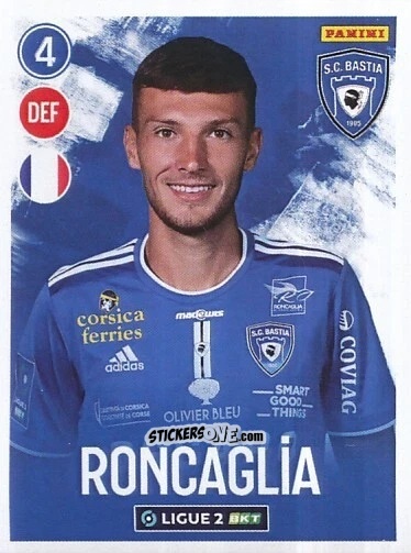 Figurina Anthony Roncaglia - FOOT 2022-2023 Ligue 2
 n. 34 - Panini