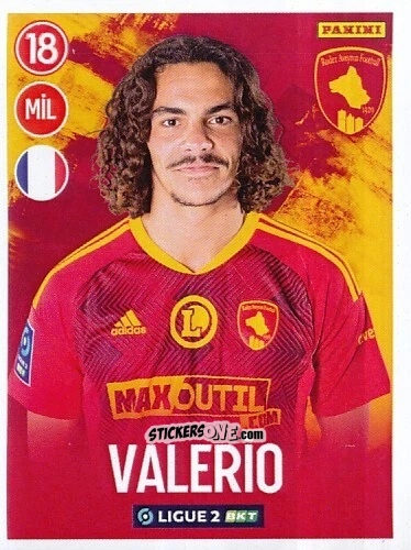 Cromo Antoine Valério - FOOT 2022-2023 Ligue 2
 n. 251 - Panini