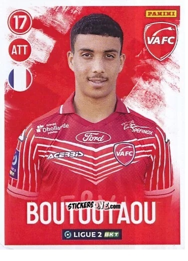 Cromo Aymen Boutoutaou - FOOT 2022-2023 Ligue 2
 n. 297 - Panini
