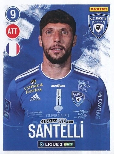 Cromo Benjamin Santelli - FOOT 2022-2023 Ligue 2
 n. 45 - Panini