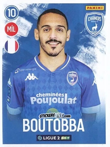 Sticker Bilal Boutobba - FOOT 2022-2023 Ligue 2
 n. 187 - Panini