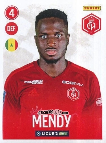 Figurina Bissenty Mendy - FOOT 2022-2023 Ligue 2
 n. 19 - Panini