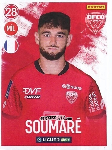 Sticker Bryan Soumaré - FOOT 2022-2023 Ligue 2
 n. 85 - Panini