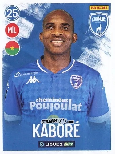 Sticker Charles Kaboré - FOOT 2022-2023 Ligue 2
 n. 188 - Panini