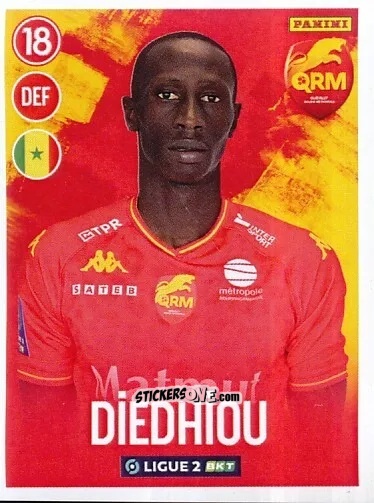 Sticker Christophe Diedhiou - FOOT 2022-2023 Ligue 2
 n. 228 - Panini