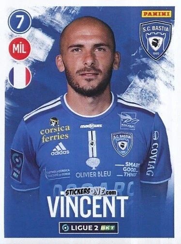 Figurina Christophe Vincent - FOOT 2022-2023 Ligue 2
 n. 42 - Panini
