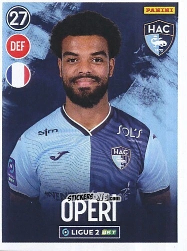 Figurina Christopher Operi - FOOT 2022-2023 Ligue 2
 n. 124 - Panini