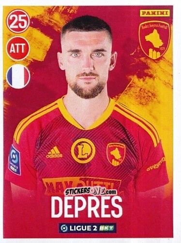 Sticker Clément Depres - FOOT 2022-2023 Ligue 2
 n. 253 - Panini