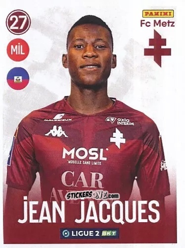 Sticker Danley Jean Jacques - FOOT 2022-2023 Ligue 2
 n. 158 - Panini