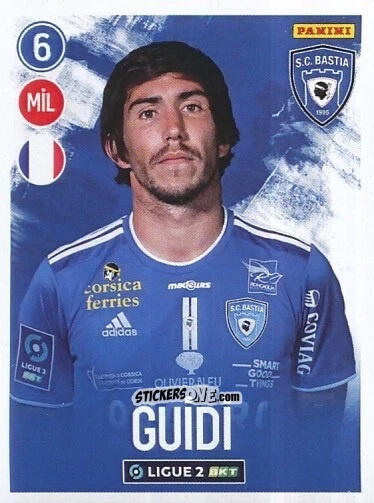 Figurina Dumè Guidi - FOOT 2022-2023 Ligue 2
 n. 38 - Panini