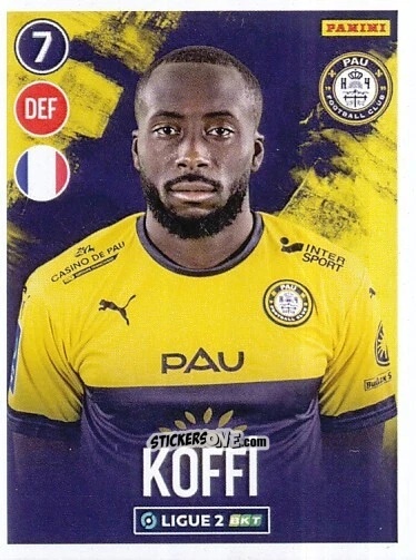 Figurina Erwin Koffi - FOOT 2022-2023 Ligue 2
 n. 214 - Panini