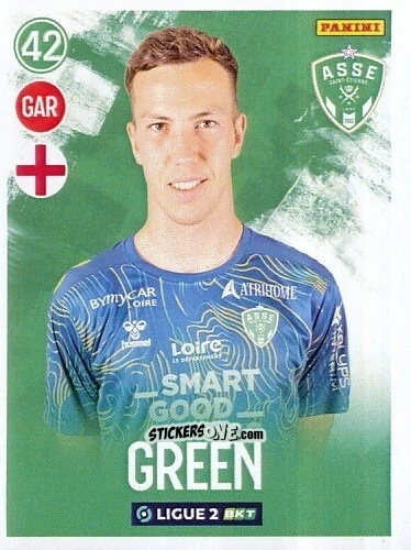 Cromo Étienne Green - FOOT 2022-2023 Ligue 2
 n. 256 - Panini