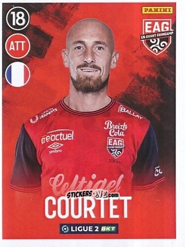 Cromo Gaëtan Courtet - FOOT 2022-2023 Ligue 2
 n. 118 - Panini