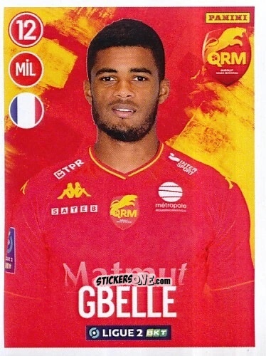 Sticker Garland Gbellé - FOOT 2022-2023 Ligue 2
 n. 234 - Panini