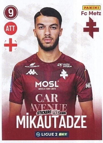 Figurina Georges Mikautadze - FOOT 2022-2023 Ligue 2
 n. 164 - Panini
