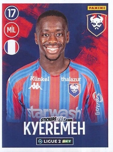 Cromo Godson Kyeremeh - FOOT 2022-2023 Ligue 2
 n. 70 - Panini
