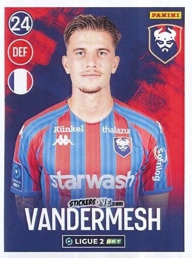 Cromo Hugo Vandermersch - FOOT 2022-2023 Ligue 2
 n. 66 - Panini