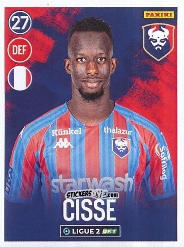 Cromo Ibrahim Cissé - FOOT 2022-2023 Ligue 2
 n. 63 - Panini