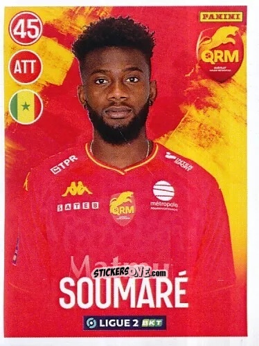 Cromo Issa Soumaré - FOOT 2022-2023 Ligue 2
 n. 240 - Panini