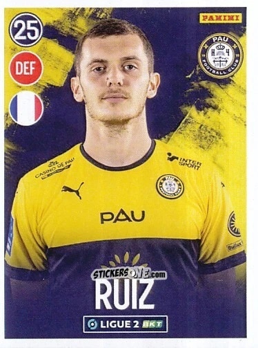 Cromo Jean Ruiz - FOOT 2022-2023 Ligue 2
 n. 216 - Panini