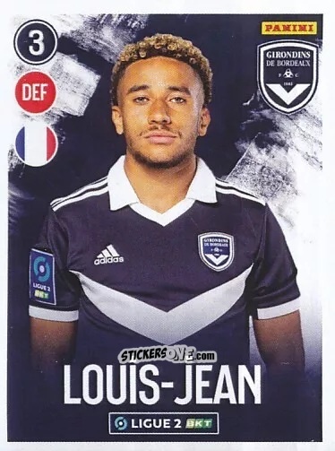 Figurina Johaneko Louis-Jean - FOOT 2022-2023 Ligue 2
 n. 50 - Panini