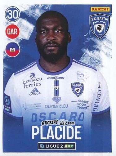 Sticker Johny Placide - FOOT 2022-2023 Ligue 2
 n. 31 - Panini