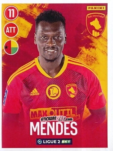 Figurina Joseph Mendes - FOOT 2022-2023 Ligue 2
 n. 255 - Panini