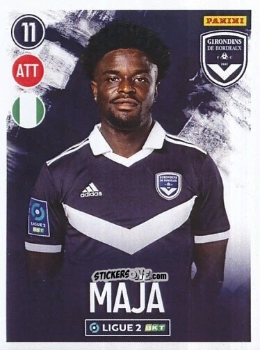 Figurina Josh Maja - FOOT 2022-2023 Ligue 2
 n. 60 - Panini
