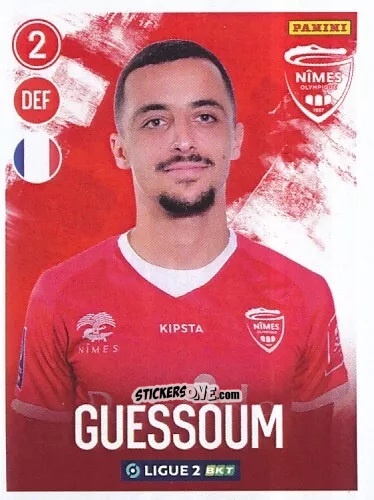 Figurina Kelyan Guessoum - FOOT 2022-2023 Ligue 2
 n. 169 - Panini
