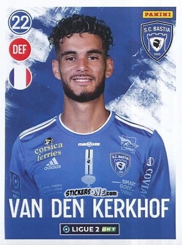 Figurina Kevin Van Den Kerkhof - FOOT 2022-2023 Ligue 2
 n. 36 - Panini