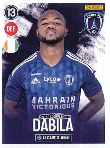 Cromo Kouadio-Yves Dabila - FOOT 2022-2023 Ligue 2
 n. 199 - Panini