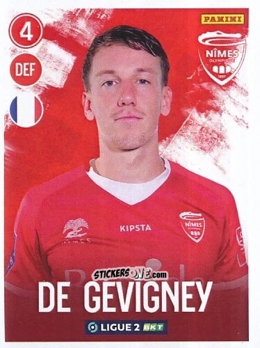Figurina Maël de Gevigney - FOOT 2022-2023 Ligue 2
 n. 168 - Panini