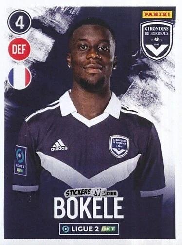 Cromo Malcom Bokele - FOOT 2022-2023 Ligue 2
 n. 47 - Panini