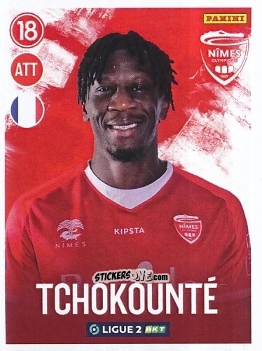 Figurina Malik Tchokounté - FOOT 2022-2023 Ligue 2
 n. 180 - Panini